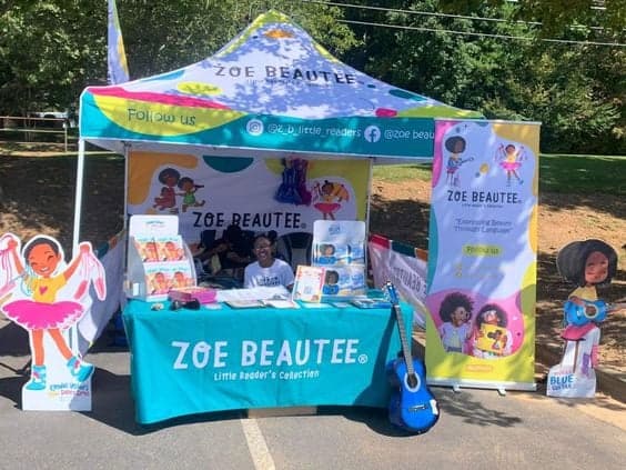 Custom tent at a farmers market